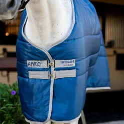 Couvertures Poneys|Couvertures Et Chemises*Horseware - Couverture de box Amigo Ripstop Insulator Pony Stable / titanium grey 100g Marine