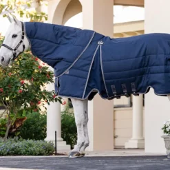 Hot - Couverture de box Rambo Optimo Stable Plus / thunderstorm grey/ argent 400g Couvertures Et Chemises