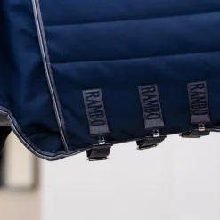 Hot - Couverture de box Rambo Optimo Stable Plus / thunderstorm grey/ argent 400g Couvertures Et Chemises