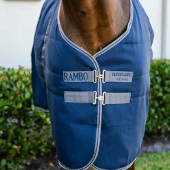 Couvertures Et Chemises*Horseware - Couverture de box Rambo Stable / thunderstorm grey/ argent 400g Marine