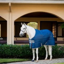 Outlet - Couverture de box Amigo Ripstop Insulator Stable / titanium grey 50g Couvertures Et Chemises