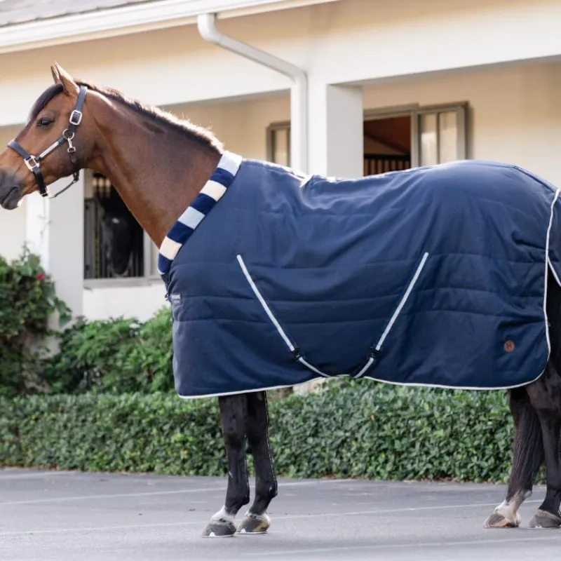 Couvertures Et Chemises*Horseware - Couverture de box Newmarket Cosy Stable witney navy 100g Bleu