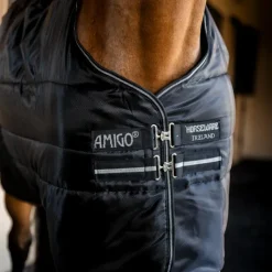 Couvertures Et Chemises*Horseware - Couverture de box Amigo Ripstop Insulator Plus Stable / argent 350g Noir
