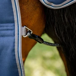 Best - Couverture de box Rambo Optimo Stable / thunderstorm grey/ argent 200g Couvertures Et Chemises