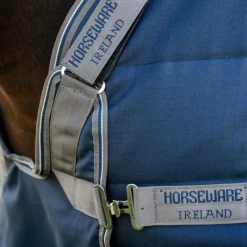 Best - Couverture de box Rambo Optimo Stable / thunderstorm grey/ argent 200g Couvertures Et Chemises