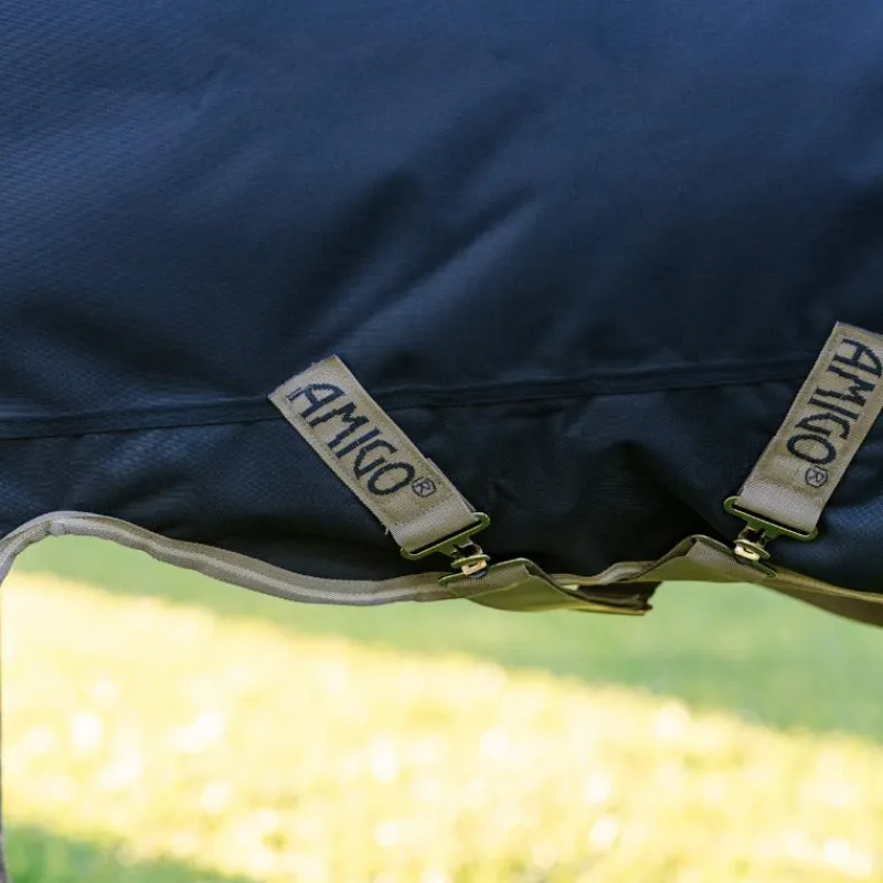 Couvertures Poneys|Couvertures Et Chemises*Horseware - Couverture d'extérieur Amigo Bravo Plus Pony Turnout / titanium grey/ argent 50g Marine