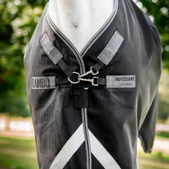 Couvertures Et Chemises*Horseware - Couverture d'extérieur Rambo Turnout VL / thunderstorm grey/ argent 250g Noir
