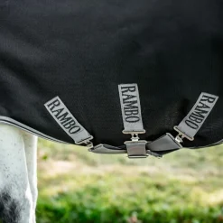 Couvertures Et Chemises*Horseware - Couverture d'extérieur Rambo Turnout VL / thunderstorm grey/ argent 250g Noir