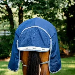 Couvertures Et Chemises*Horseware - Couverture d'extérieur Rhino Wug / titanium grey/ classic blue 250g Marine