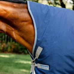 Couvertures Et Chemises*Horseware - Couverture d'extérieur Rhino Wug / titanium grey/ classic blue 250g Marine