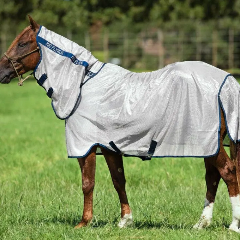 Couvertures Poneys|Couvertures Et Chemises*Horseware - Couverture d'extérieur anti-mouches Mio Fly Rug bronze/ marine Gris