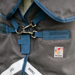 Couvertures Poneys|Couvertures Et Chemises*Horseware - Couverture d'extérieur Rhino plus HexStop / indigo/ marine 250g Gris