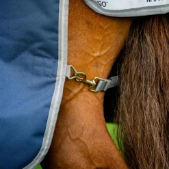 Couvertures Et Chemises*Horseware - Couverture d'extérieur Amigo Bravo Plus Turnout / titanium grey/ argent 100g Marine