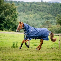 Couvertures Et Chemises*Horseware - Couverture d'extérieur Amigo Bravo Plus Turnout / titanium grey/ argent 100g Marine