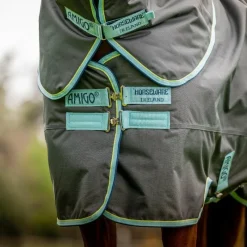 Sale - Couverture d'extérieur Amigo Hero Ripstop Plus shadow/ blue haze/ marine 200g Couvertures Poneys|Couvertures Et Chemises