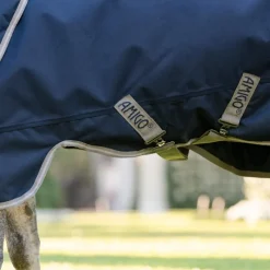 Couvertures Poneys|Couvertures Et Chemises*Horseware - Couverture d'extérieur Amigo Bravo Plus Pony Turnout / titanium grey/ argent 0g Marine