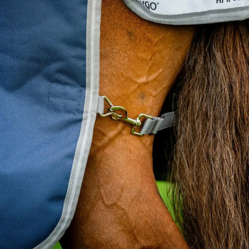 Couvertures Et Chemises*Horseware - Couverture d'extérieur Amigo Turnout / titanium grey/ argent 50g Marine