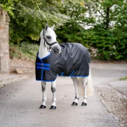 Couvertures Poneys|Couvertures Et Chemises*Horseware - Couverture d'extérieur Amigo Ripstop Pony Turnout / classic blue 50g Noir