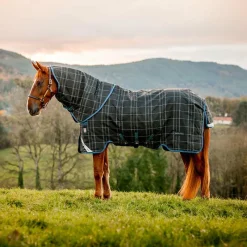 Couvertures Et Chemises*Horseware - Couverture d'extérieur Rhino Plus à carreaux 250g Marine