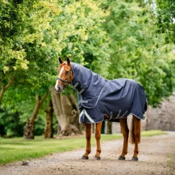 Couvertures Et Chemises*Horseware - Couverture d'extérieur Rambo Duo Force 2.0 / thunderstorm grey/ argent 100g Marine