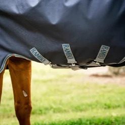 Couvertures Et Chemises*Horseware - Couverture d'extérieur Rambo Duo Force 2.0 / thunderstorm grey/ argent 100g Marine