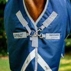 Couvertures Et Chemises*Horseware - Couverture d'extérieur Amigo Bravo 12 Wug / titanium grey/ argent 400g Marine