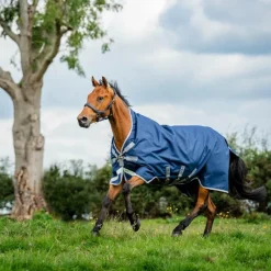 Couvertures Et Chemises*Horseware - Couverture d'extérieur Amigo Bravo 12 Wug / titanium grey/ argent 400g Marine