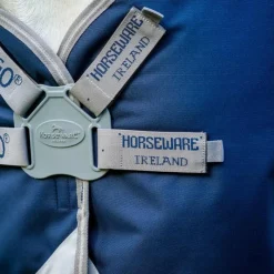 Couvertures Et Chemises*Horseware - Couverture d'extérieur Amigo FieldSafe Plus Turnout / titanium grey/ argent 250g Marine