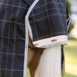 Discount - Couverture d'extérieur Rhino Wug Pony Turnout / gris/ blanc à carreaux 0g Couvertures Poneys|Couvertures Et Chemises
