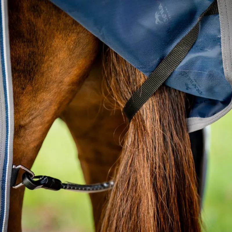 Couvertures Et Chemises*Horseware - Couverture d'extérieur Rambo Turnout VL / thunderstorm gris/ argent 250g Marine