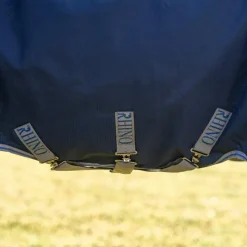 Couvertures Et Chemises*Horseware - Couverture d'extérieur Rhino Turnout / titanium grey/ classic blue 100g Marine
