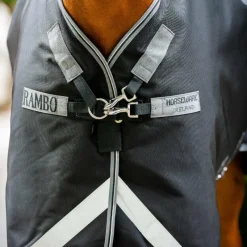 Online - Couverture d'extérieur Rambo Supreme Turnout Plus / thunderstorm grey/ silver 250g Couvertures Poneys|Couvertures Et Chemises