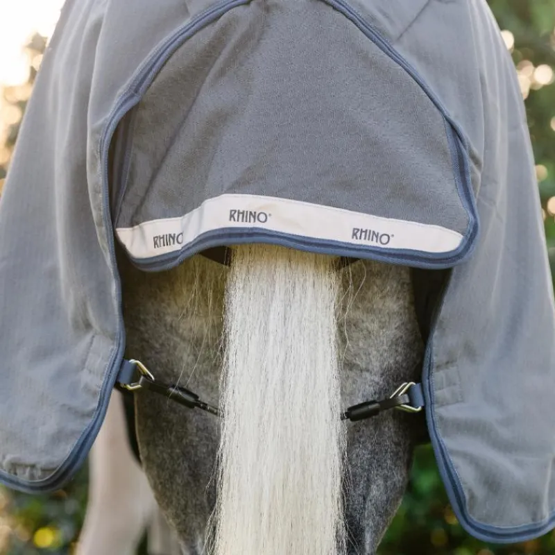 Hot - Couverture d'extérieur Rhino HexStop Plus Pony / indigo/ marine 100g Couvertures Poneys|Couvertures Et Chemises
