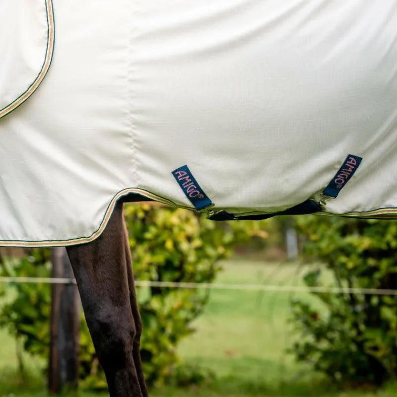 Couvertures Et Chemises*Horseware - Couverture d'extérieur Amigo Ripstop Hoody chalk/ marine/ rose 0g Beige