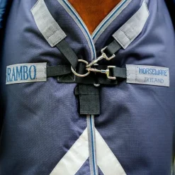 Sale - Couverture d'extérieur Rambo Duo Ripstop Plus Turnout Bundle / gris thunderstorm/ argent (100g + 100g+ 200g) 400g Couvertures Et Chemises