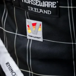 Couvertures Et Chemises*Horseware - Couverture d'extérieur Rhino Wug Turnout VL / gris/ blanc à carreaux 250g Noir