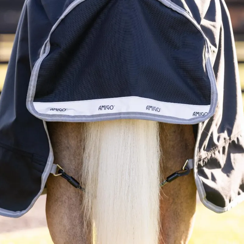Couvertures Poneys|Couvertures Et Chemises*Horseware - Couverture d'extérieur Amigo Bravo Plus Pony Turnout / titanium grey/ argent 0g Noir