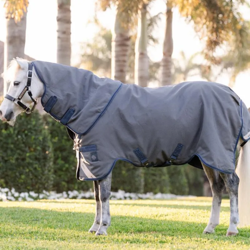 Couvertures Poneys|Couvertures Et Chemises*Horseware - Couverture d'extérieur Rhino HexStop Plus Pony / indigo/ marine 0g Gris