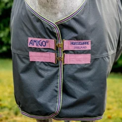 Couvertures Poneys|Couvertures Et Chemises*Horseware - Couverture d'extérieur Amigo Hero Ripstop shadow/ rose/ marine 0g Gris