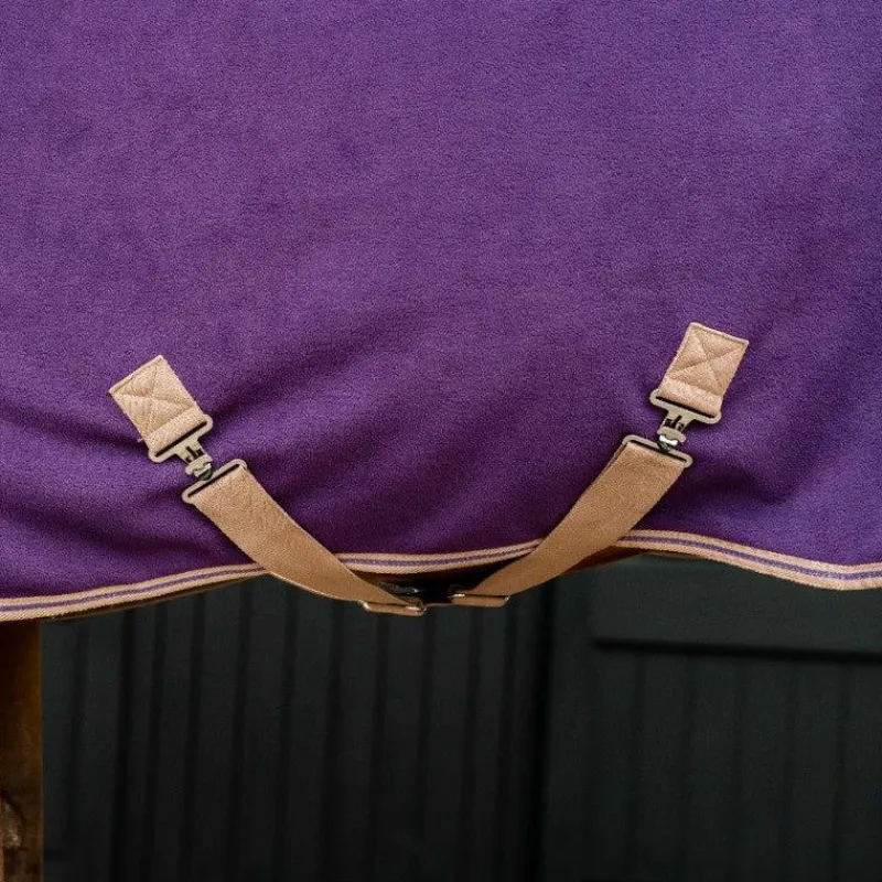 Couvertures Et Chemises*Horseware - Couverture polaire Amigo Fleece Cooler winterberry et taupe Violet
