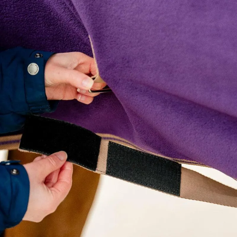 Couvertures Et Chemises*Horseware - Couverture polaire Amigo Fleece Cooler winterberry et taupe Violet