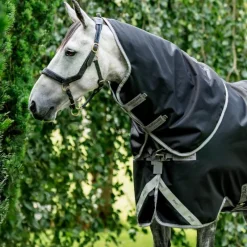 Couvertures Et Chemises*Horseware - Couvre-cou Amigo Bravo XL Turnout / titanium grey/ argent 0g Noir