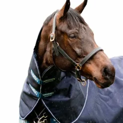 Couvertures Poneys|Couvertures Et Chemises*Horseware - Couvre-cou pour couverture Rambo Duo Force / blanc 100g Marine