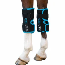 Accessoires De Massages*Horseware - Guêtres Ice-Vibe genoux / turquoise x2 Noir