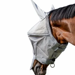 New - Masque anti-mouches Rambo Fly Mask argent/ titanium grey/ argent Masques Anti-Mouches Poneys|Masques Anti-Mouches