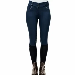 Pantalons D'Équitation*Horseware - Pantalon d'équitation femme Newmarket Mid Rise full grip Marine