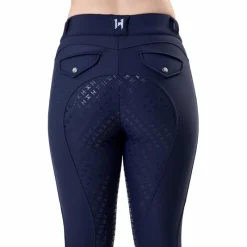 Pantalons D'Équitation*Horseware - Pantalon d'équitation femme Flexfit Winter full grip Marine