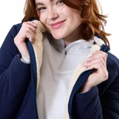 Pulls Et Gilets*Horseware - Veste polaire manches longues femme Pace Marine