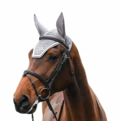 Best - Bonnet chevaux Écusson clair et blanc Bonnets Pour Chevaux