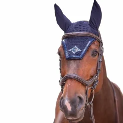 Cso|Bonnets Pour Chevaux*Jump'In - Bonnet écusson losange / / Marine